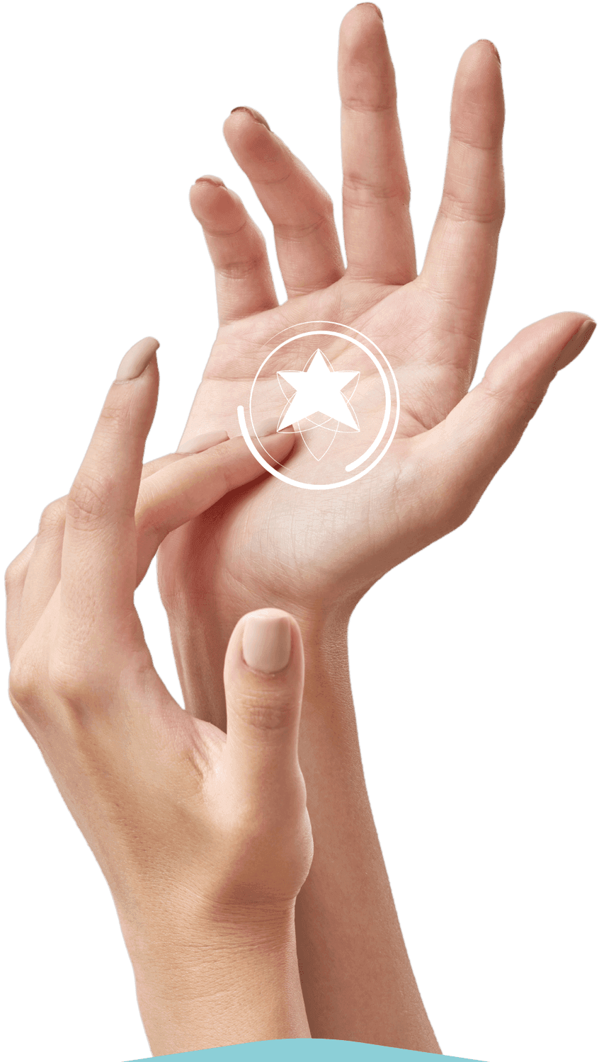 Manos ilustrando Jin Shin Jyutsu Chaoki